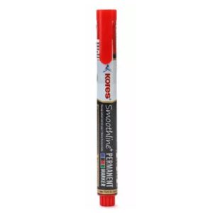 Kores Permanent Marker - Red Colour