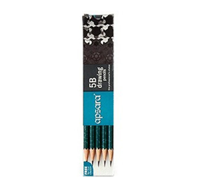 Apsara Pencil 5B Shade 10 Pencils Pack Online Stationery Trivandrum