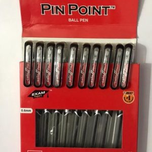 Cello Pin Point Ball Pen Black - 10 Pens Pack