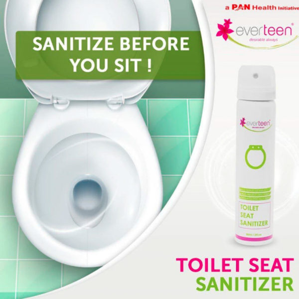 Everteen Instant Toilet Seat Sanitizer Spray For Women - 90ml