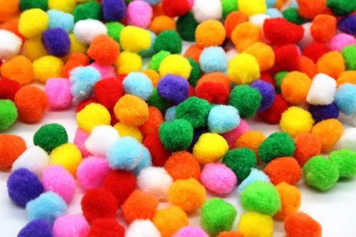 Cotton Balls - Pom Pom - Multi & Single Colour - 20 Balls Packet