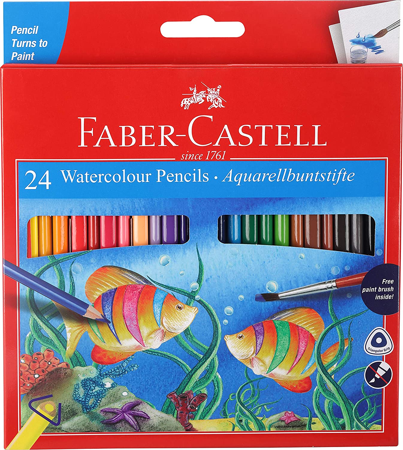 Faber Castell 24 Shades Watercolour Pencil Online Stationery Trivandrum