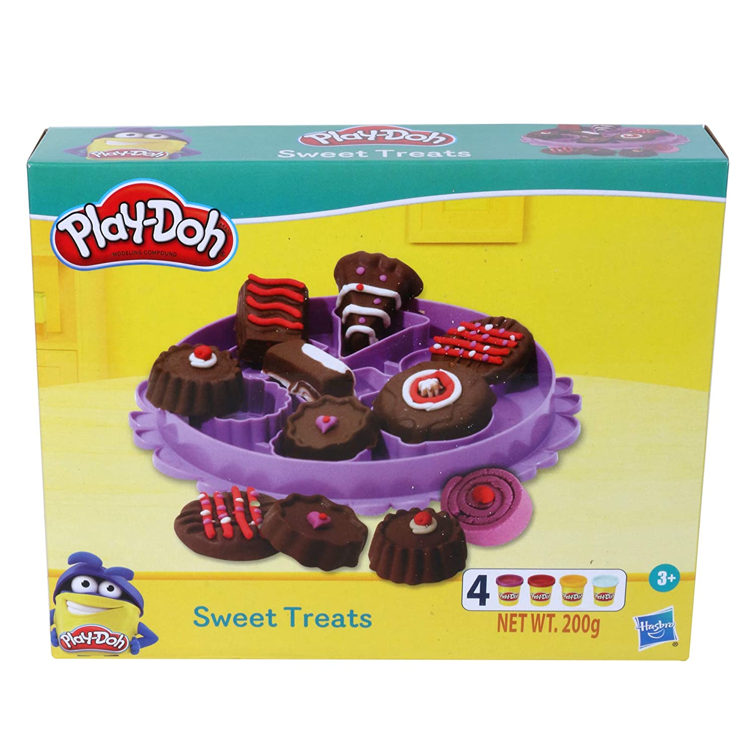 PLAYDOH Sweet Treats Playset for Kids 3 Years and Up with 4 NonToxic